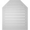 Ekena Millwork Octagonal Top Surface Mount PVC Gable Vent w/ 2"W x 2"P Brickmould Sill Frame, 24"W x 28"H GVPOT24X2803SF - alternate 3